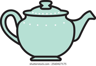 Flat and Simple Teapot Vector Icon