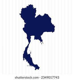 Flat Simple Thailand Vector Map, can be used for business designs, presentation designs or any suitable designs.