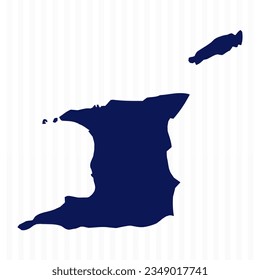 Flat Simple Trinidad and Tobago Vector Map, can be used for business designs, presentation designs or any suitable designs.