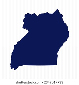 Flat Simple Uganda Vector Map, can be used for business designs, presentation designs or any suitable designs.
