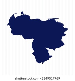 Flat Simple Venezuela Vector Map, can be used for business designs, presentation designs or any suitable designs.