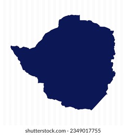 Flat Simple Zimbabwe Vector Map, can be used for business designs, presentation designs or any suitable designs.