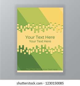Flat simplified drops abstract vector cliced background for web and print 