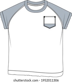 ropa de sketch plana para chicos mayores. 