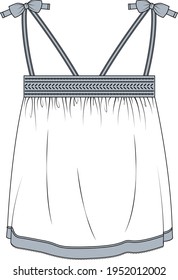 flat sketch clothes for older girls.