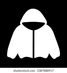 Flat sketch design illustration of windbreaker hoodie jacket, winter jacket for Men and women. for hikers, outerwear and winter sports
