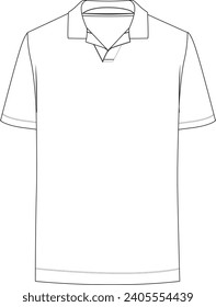 
Flat Sketch Mens Lounge Polo