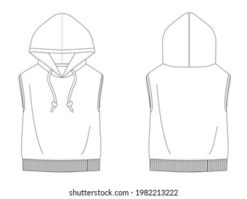 522 Black sleeveless hoodie Images, Stock Photos & Vectors | Shutterstock