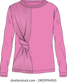 
Flat Sketch Womens Exclusive T-shirt