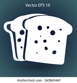 Similar Images, Stock Photos & Vectors of Flat sliced bread icon