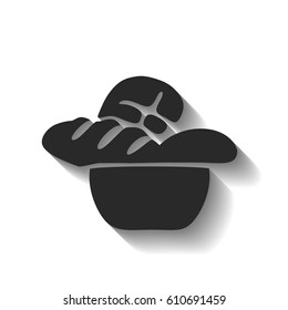 Flat sliced bread icon.