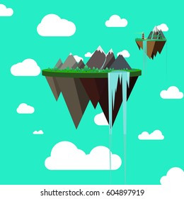 Flat Sling island world.