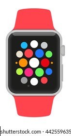 Flat smart watches / smart watch illustration