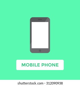Flat smartphone icon