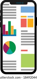 flat smartphone social media statistics
