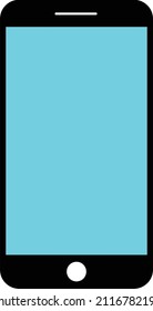 Ilustración de arte de vectores de teléfono simple