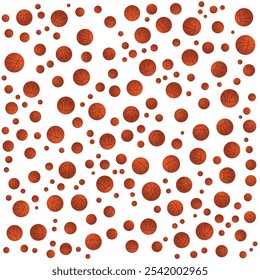 Flat and smooth Basketball Pattern