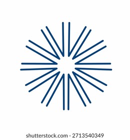 Flat snowflake icon in modern style for winter projects, ideal for UI design and seasonal layouts.