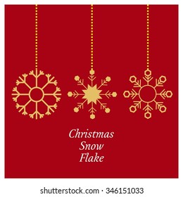 Flat snowflakes. isolated Icons winter background. Elements of various shape for your design. Vector illustration.