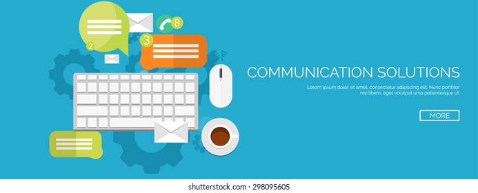 Flat social network. Chatting and emailing. Smartphone application for communication.Web chats.