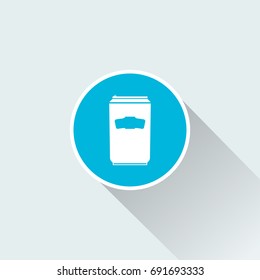 flat soda can icon