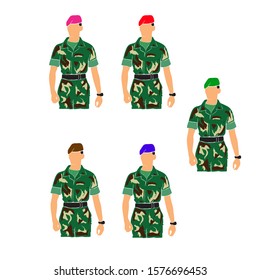 Flat Soldiers figure different barrette