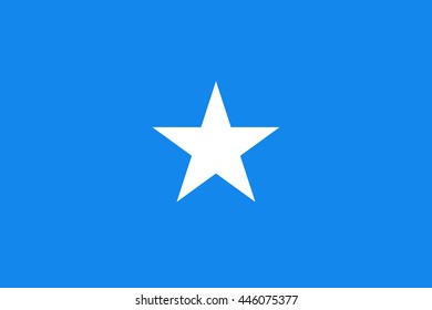 Flat Somalia flag vector background