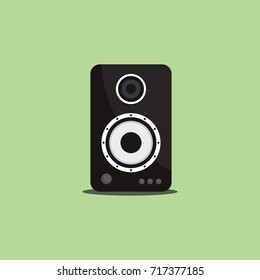 Flat Sound Speaker Vector Icon