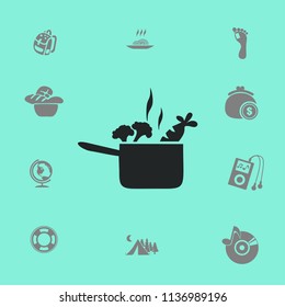 Flat soup icon
