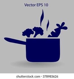 Flat soup icon
