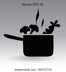 Flat soup icon