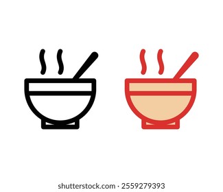 flat soup icon vector illustration