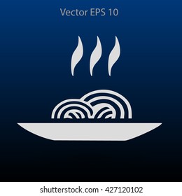 flat a spaghetti icon