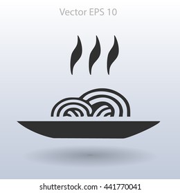 flat a spaghetti icon