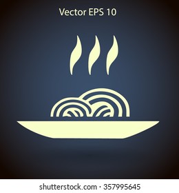 flat a spaghetty icon