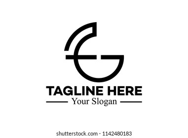 flat spartan half circular logo