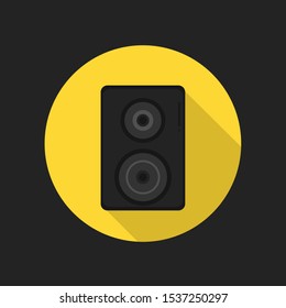 Flat Speaker Vector Icon Illustration