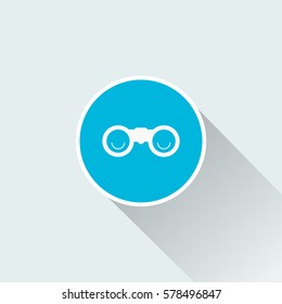 flat spectacles icon