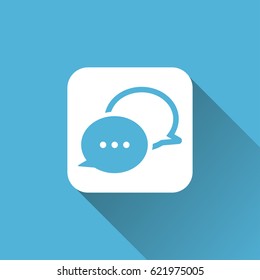 flat Speech bubble icon