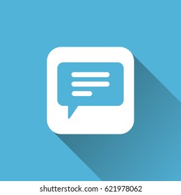 flat Speech bubble icon