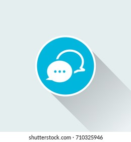flat Speech bubble icon