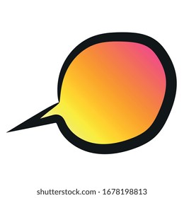flat speech bubble shaped banners, price tags, stickers, badges. Vector illustration