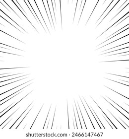 Flat Speed line Comic Efffect Set