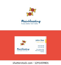 Flat Spider web and spider Logo and Visiting Card Template. Busienss Concept Logo Design