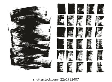 Flat Sponge Regular Artist Brush Long Background And Straight Lines Mix High Detail Abstract Vector Background Mix Set 