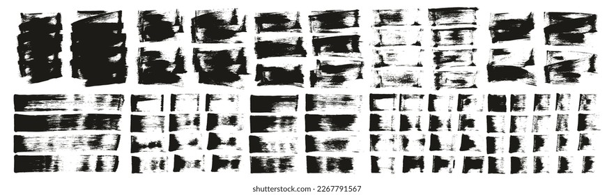 Flat Sponge Regular Artist Brush Short Background And Straight Lines Mix High Detail Abstract Vector Background MEGA Mix Set 