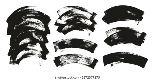 Fondo curvo de pincel de artista regular de esponja plana de fondo de alto detalle de fondo de vector de abstracto MEGA Set 