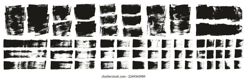 Flat Sponge Thick Artist Brush Short Background And Straight Lines Mix High Detail Abstract Vector Background Mix MEGA Set 