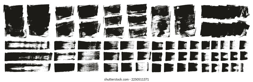 Flat Sponge Thick Artist Brush Short Background And Straight Lines Mix High Detail Abstract Vector Background Mix MEGA Set 