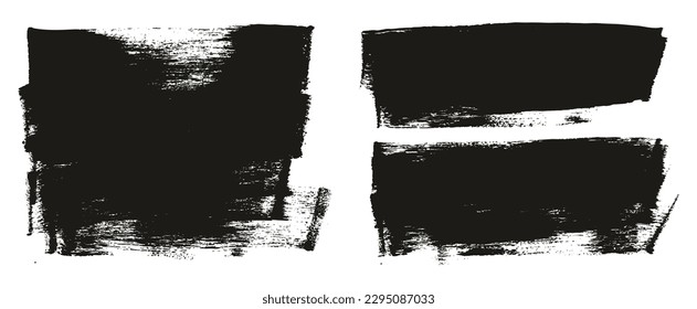 Flat Sponge Thick Artist Brush Long Background Mix High Detail Abstract Vector Background Mix Set 